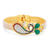 Sukkhi Marquise Pecock Gold Plated AD Kada For Women-1