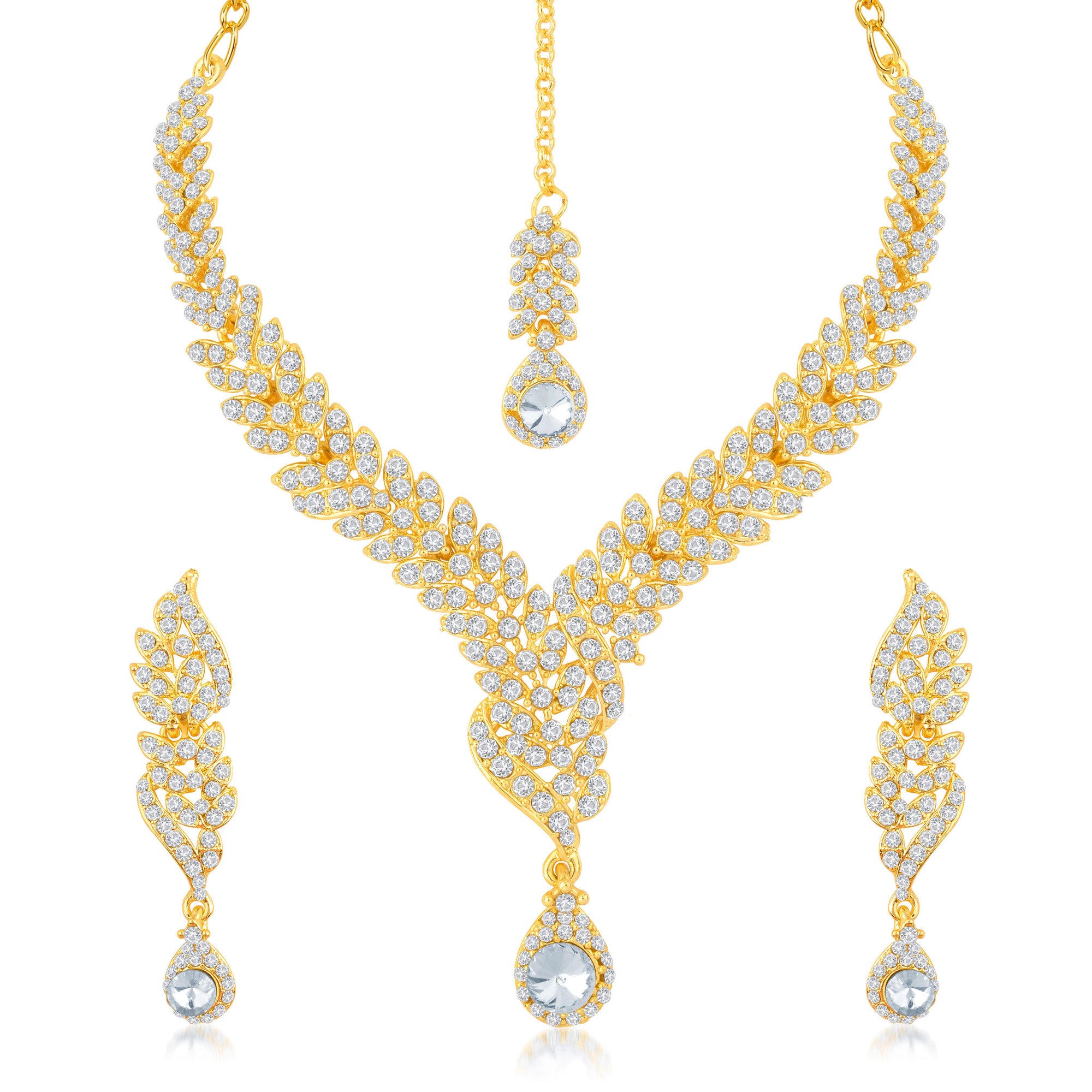 Sukkhi Pleasing 3 Pieces Necklace Set Combo-3