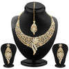 Sukkhi -  Kritika Kamra Sleek Gold plated AD Stone Party Wear Necklace Set-1