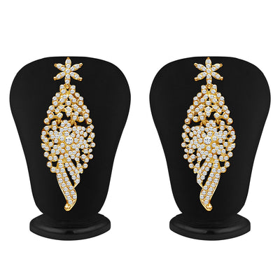 Sukkhi -  Kritika Kamra Sleek Gold plated AD Stone Party Wear Necklace Set-5