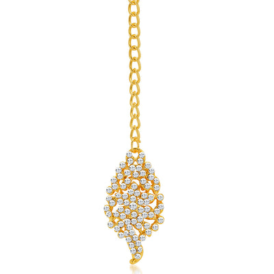 Sukkhi -  Kritika Kamra Sleek Gold plated AD Stone Party Wear Necklace Set-8