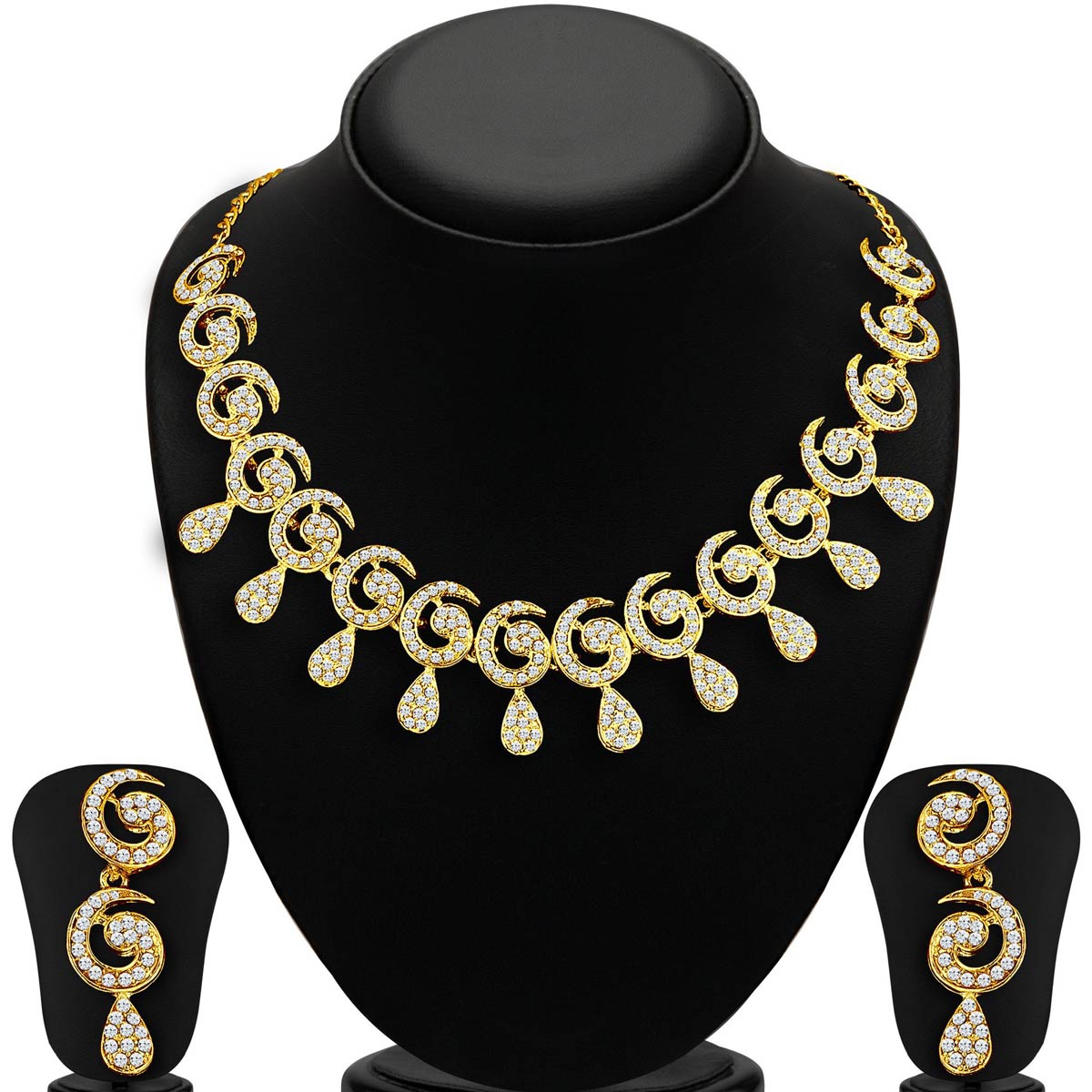 Sukkhi Glimmery 3 Pieces Necklace Set Combo