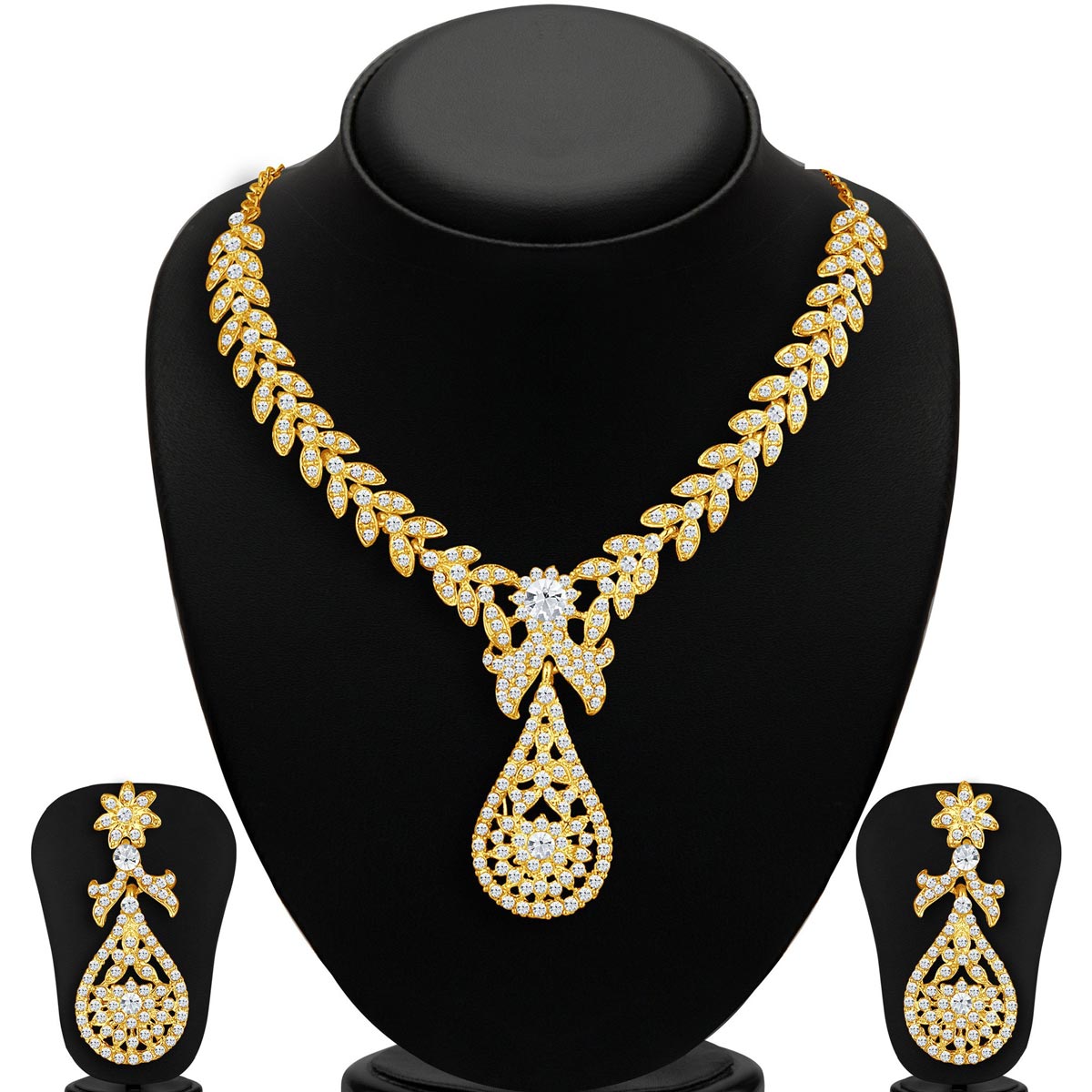 Sukkhi Glimmery 3 Pieces Necklace Set Combo
