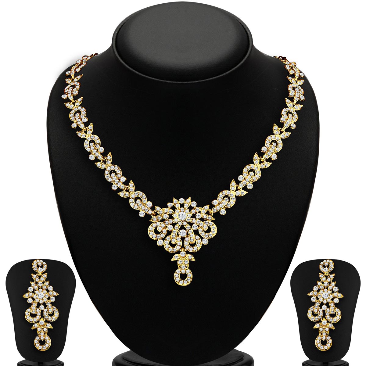 Sukkhi Glimmery 3 Pieces Necklace Set Combo