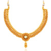 Sukkhi Eye-Catchy Jalebi Design Gold Plated Necklace Set For Women-3