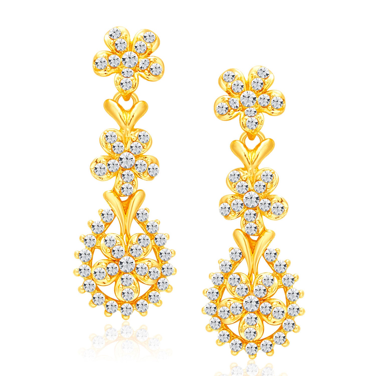 Sukkhi Alluring Gold Plated AD Necklace Set For Women-5