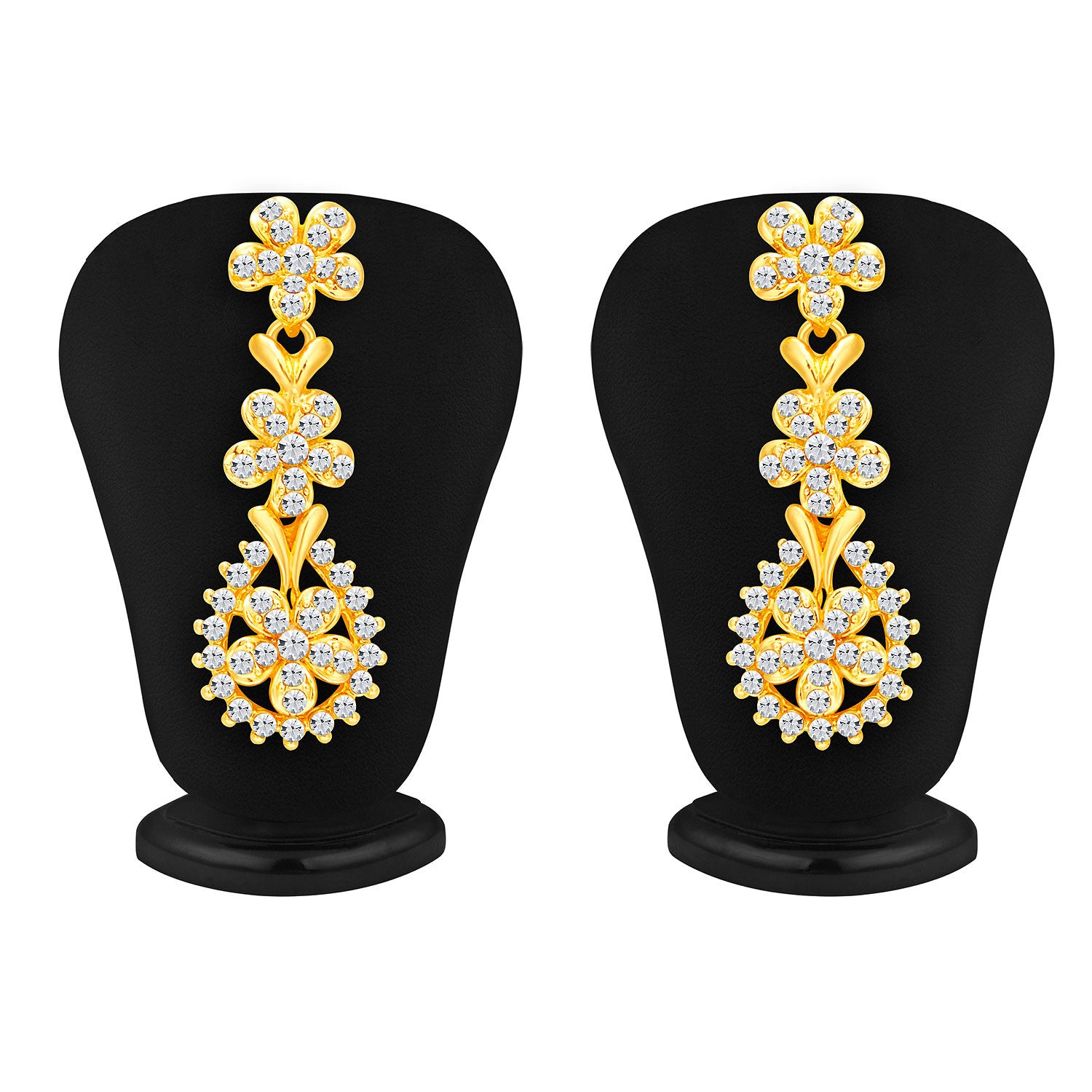 Sukkhi Alluring Gold Plated AD Necklace Set For Women-4