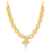 Sukkhi Glittery Gold Plated AD Necklace Set For Women-3