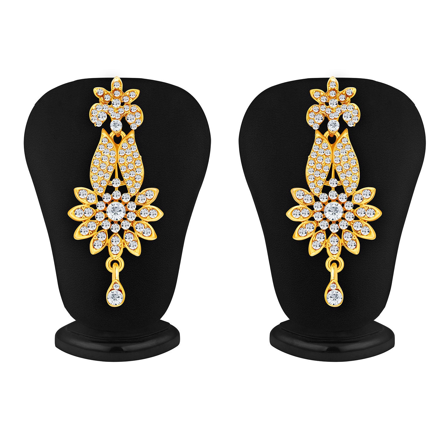 Sukkhi Fabulous Gold Plated AD Necklace Set For Women-4