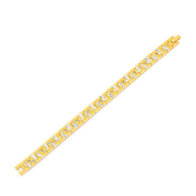 Sukkhi Elegant Gold and Rhodium Plated Bracelet For Men-1