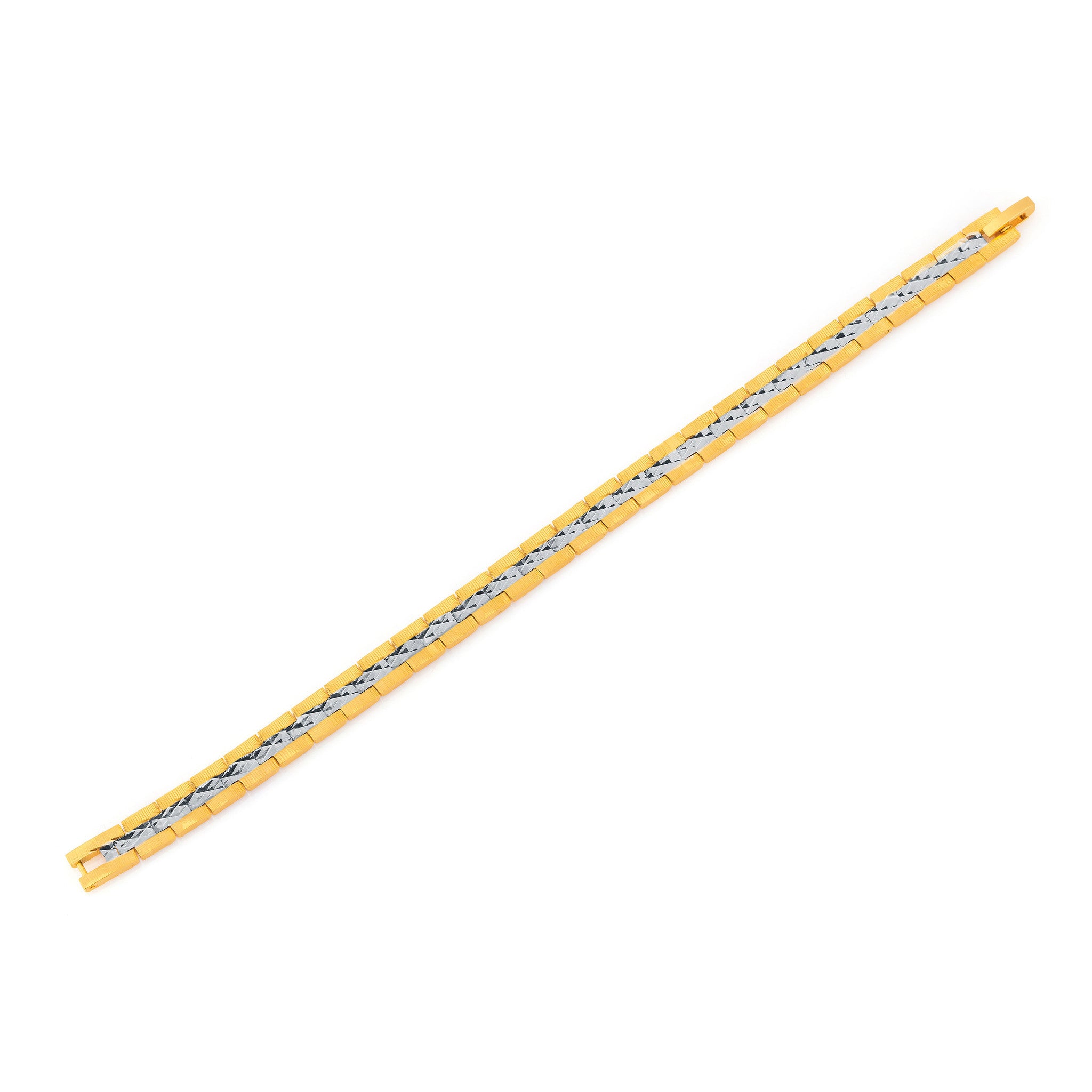 Sukkhi Delightly Gold and Rhodium Plated Bracelet For Men-1