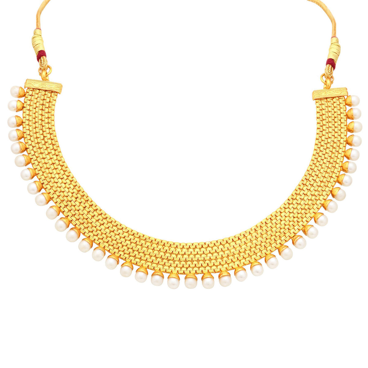 Sukkhi Gold Plated Moti Necklace Set For Women