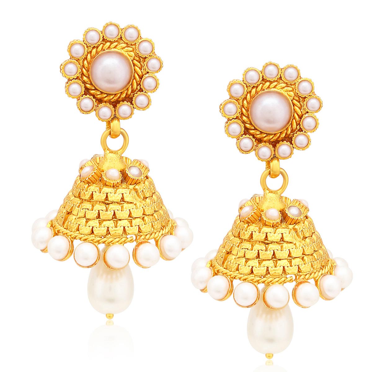 Sukkhi Gold Plated Moti Necklace Set For Women