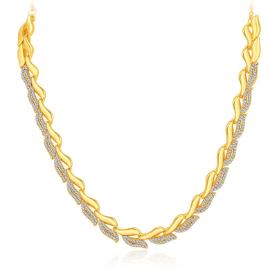 Sukkhi Graceful Gold Plated AD Necklace Set For Women-3