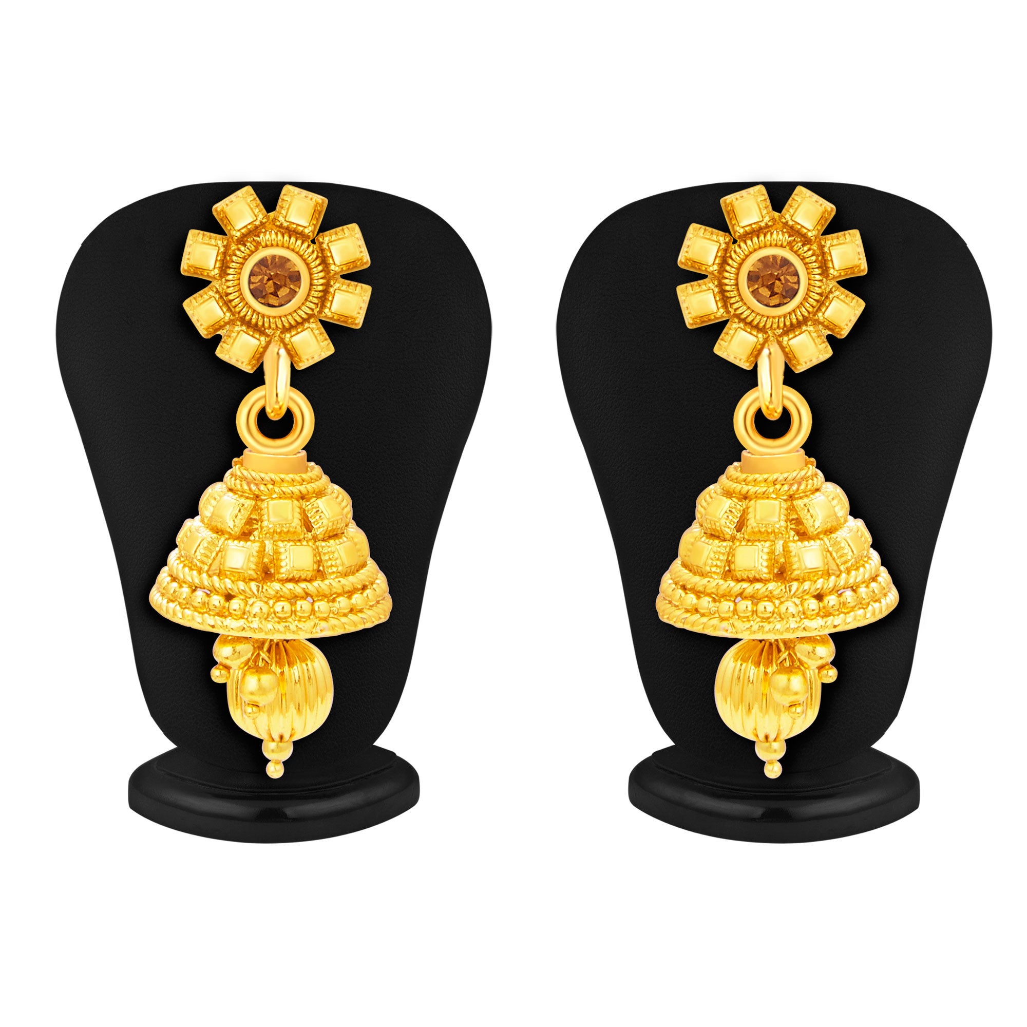 Sukkhi Magnificent Four String Gold Plated Necklace Set For Women-5