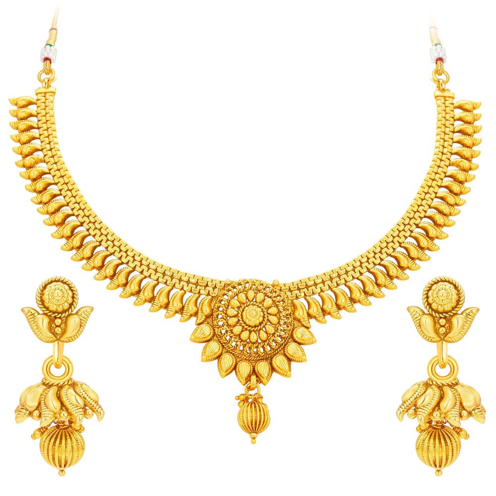 Sukkhi Elegant Gold Plated Necklace Set For Women