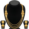 Sukkhi Gorgeous Peacock Gold Plated Set of 3 Necklace Set Combo For Women-2