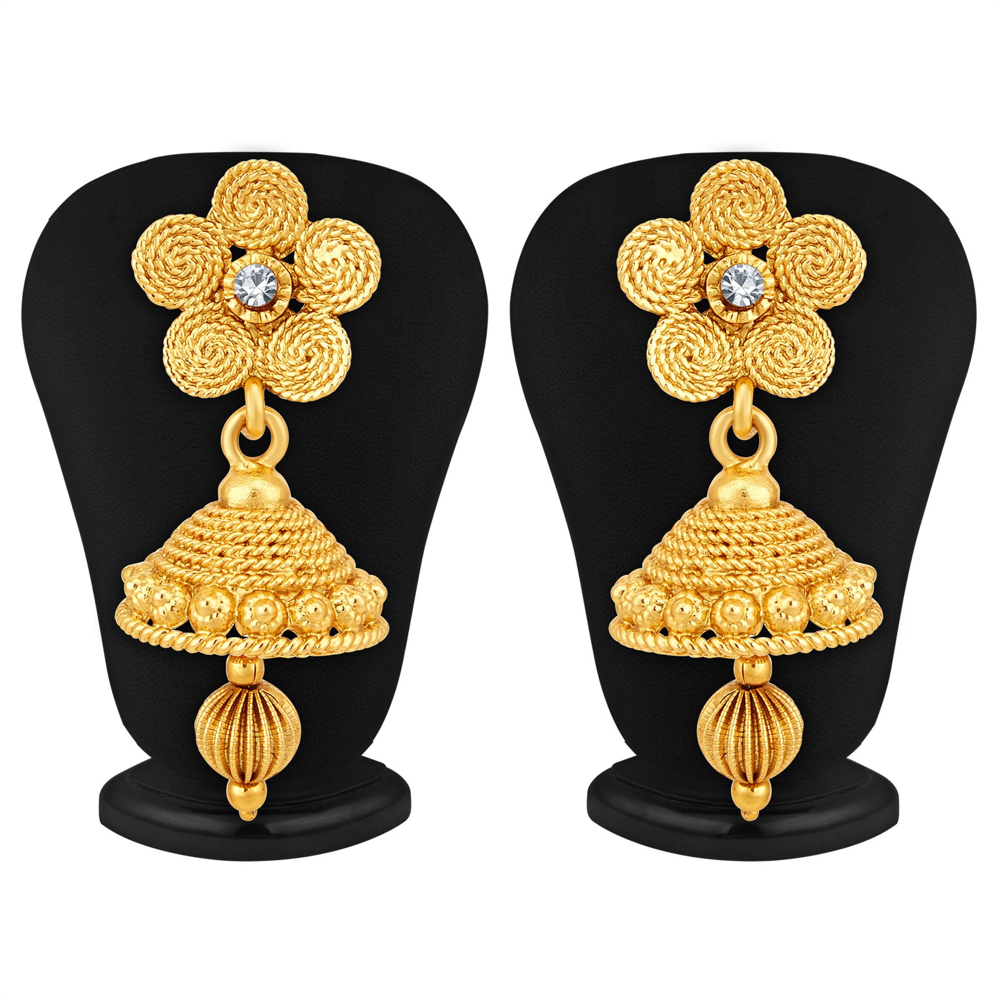 Sukkhi Marvellous Jalebi 4 String Gold Plated Necklace Set For Women-1