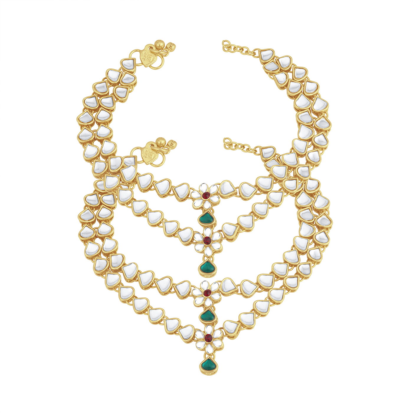 Trushi Ritzy Gold Plated Anklet for women