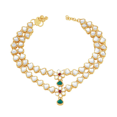 Trushi Ritzy Gold Plated Anklet for women