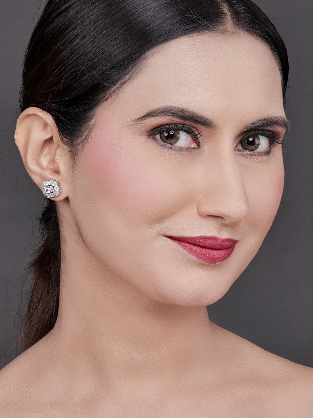 Pissara by Sukkhi Ethnic 925 Sterling Silver Cubic Zirconia Earrings For Women And Girls|with Authenticity Certificate, 925 Stamp & 6 Months Warranty