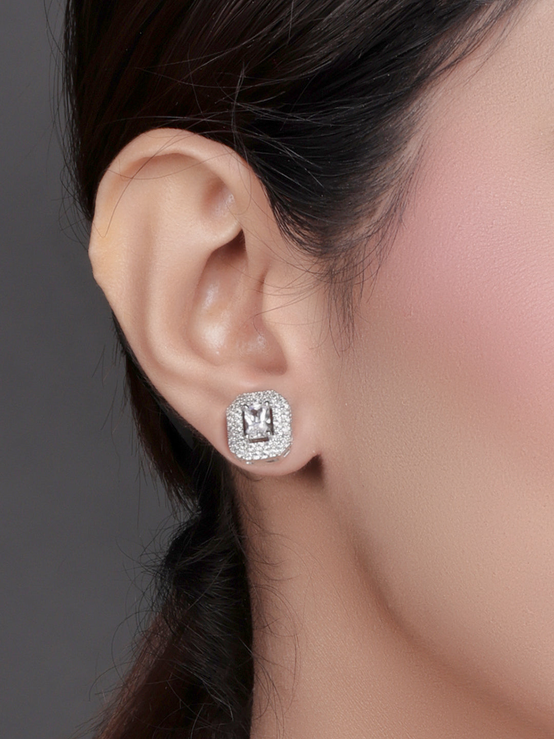 Pissara by Sukkhi Ethnic 925 Sterling Silver Cubic Zirconia Earrings For Women And Girls|with Authenticity Certificate, 925 Stamp & 6 Months Warranty