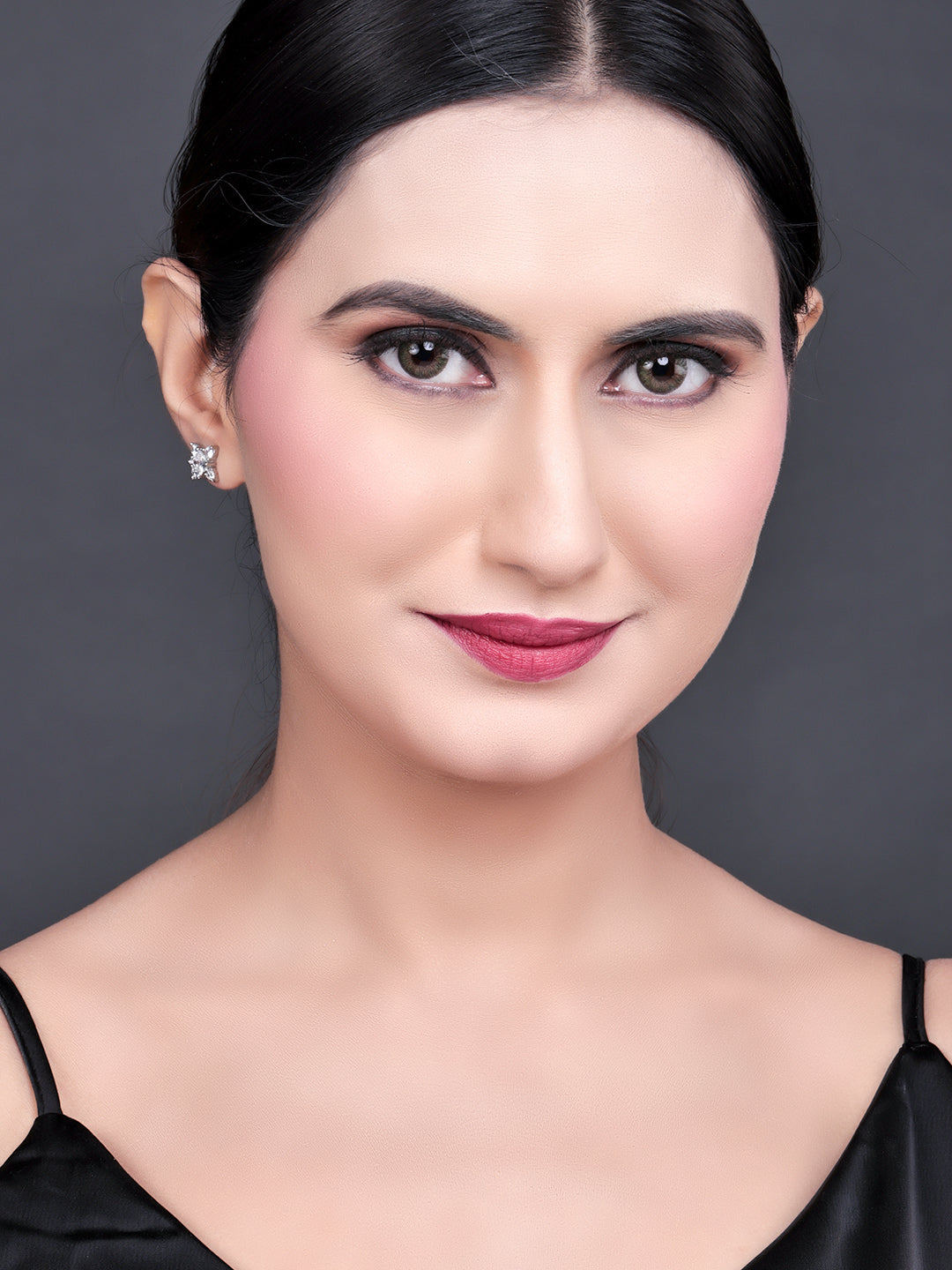 Pissara by Sukkhi Attractive 925 Sterling Silver Cubic Zirconia Earrings For Women And Girls|with Authenticity Certificate, 925 Stamp & 6 Months Warranty