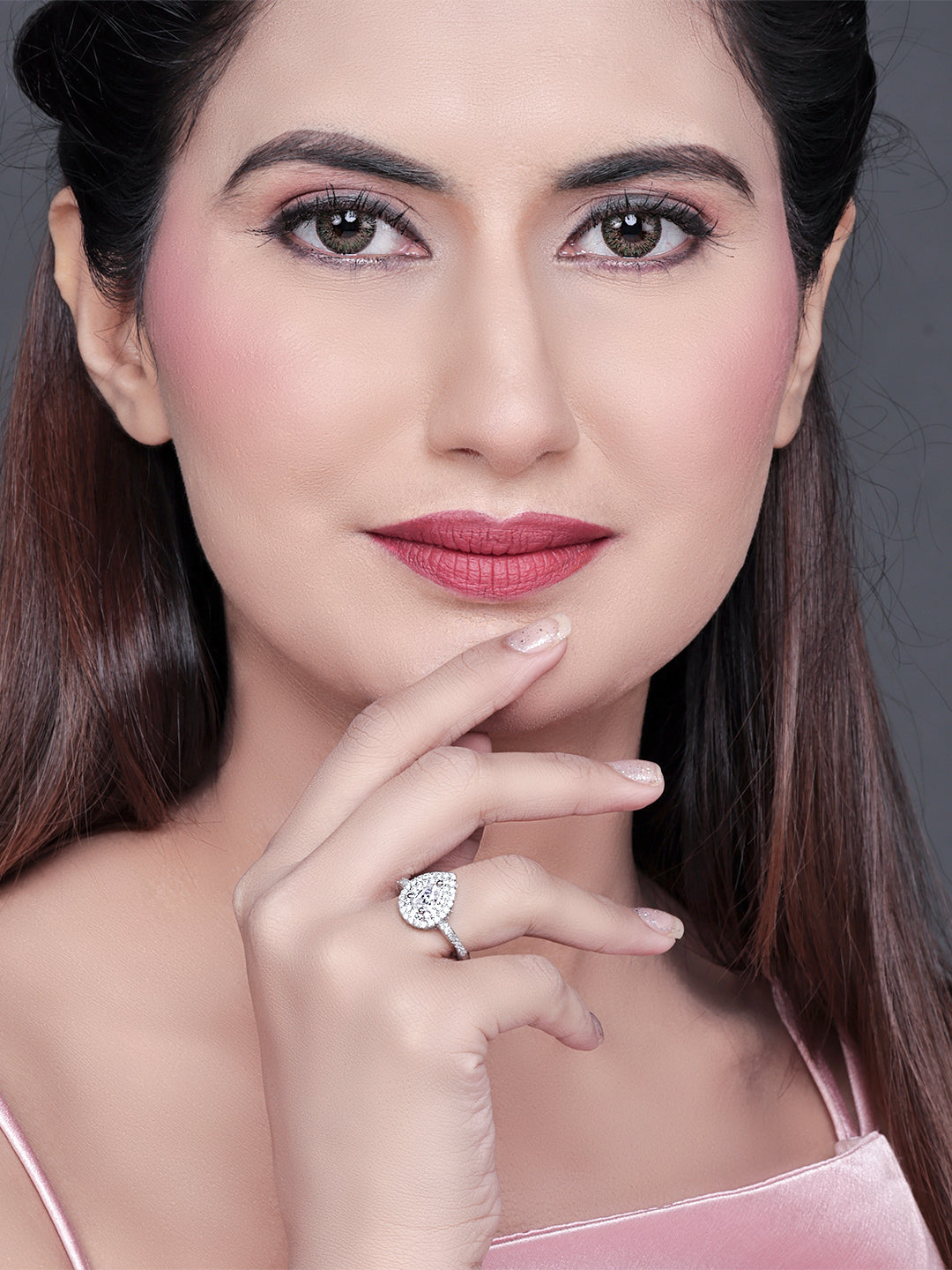 Pissara by Sukkhi Lovely 925 Sterling Silver Cubic Zirconia Finger Ring For Women And Girls|with Authenticity Certificate, 925 Stamp & 6 Months Warranty