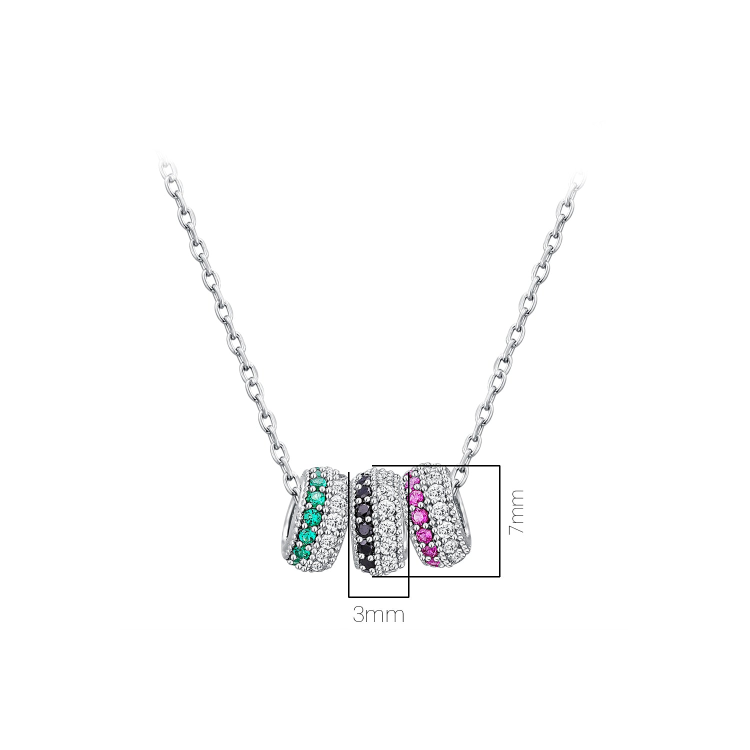 Pissara by Sukkhi Glorious 925 Sterling Silver Cubic Zirconia Pendant With Chain For Women And Girls|with Authenticity Certificate, 925 Stamp & 6 Months Warranty