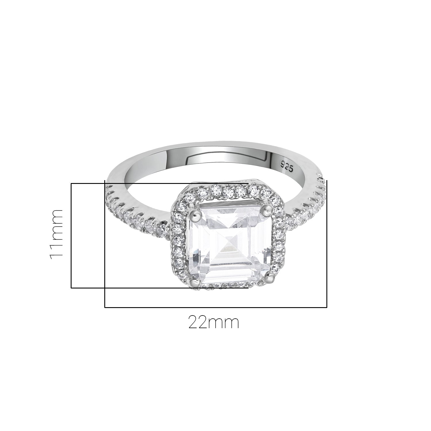Pissara by Sukkhi Trendy 925 Sterling Silver Cubic Zirconia Finger Ring For Women And Girls|with Authenticity Certificate, 925 Stamp & 6 Months Warranty