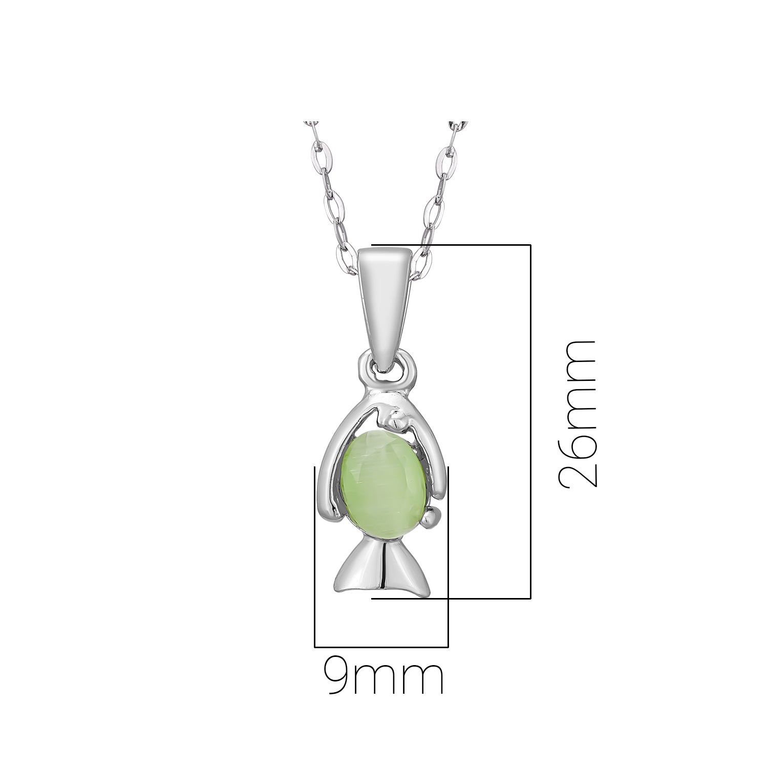 Pissara by Sukkhi Attractive 925 Sterling Silver Pendant With Chain For Women And Girls|with Authenticity Certificate, 925 Stamp & 6 Months Warranty