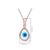 Pissara by Sukkhi Evil Eye Designer 925 Sterling Silver Cubic Zirconia Pendant With Chain For Women And Girls|with Authenticity Certificate, 925 Stamp & 6 Months Warranty