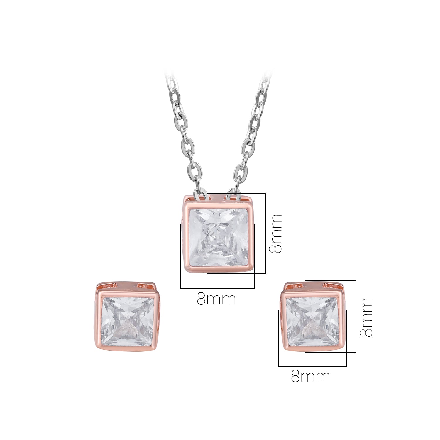 Pissara by Sukkhi Delicate 925 Sterling Silver Cubic Zirconia Pendant Set For Women And Girls|with Authenticity Certificate, 925 Stamp & 6 Months Warranty