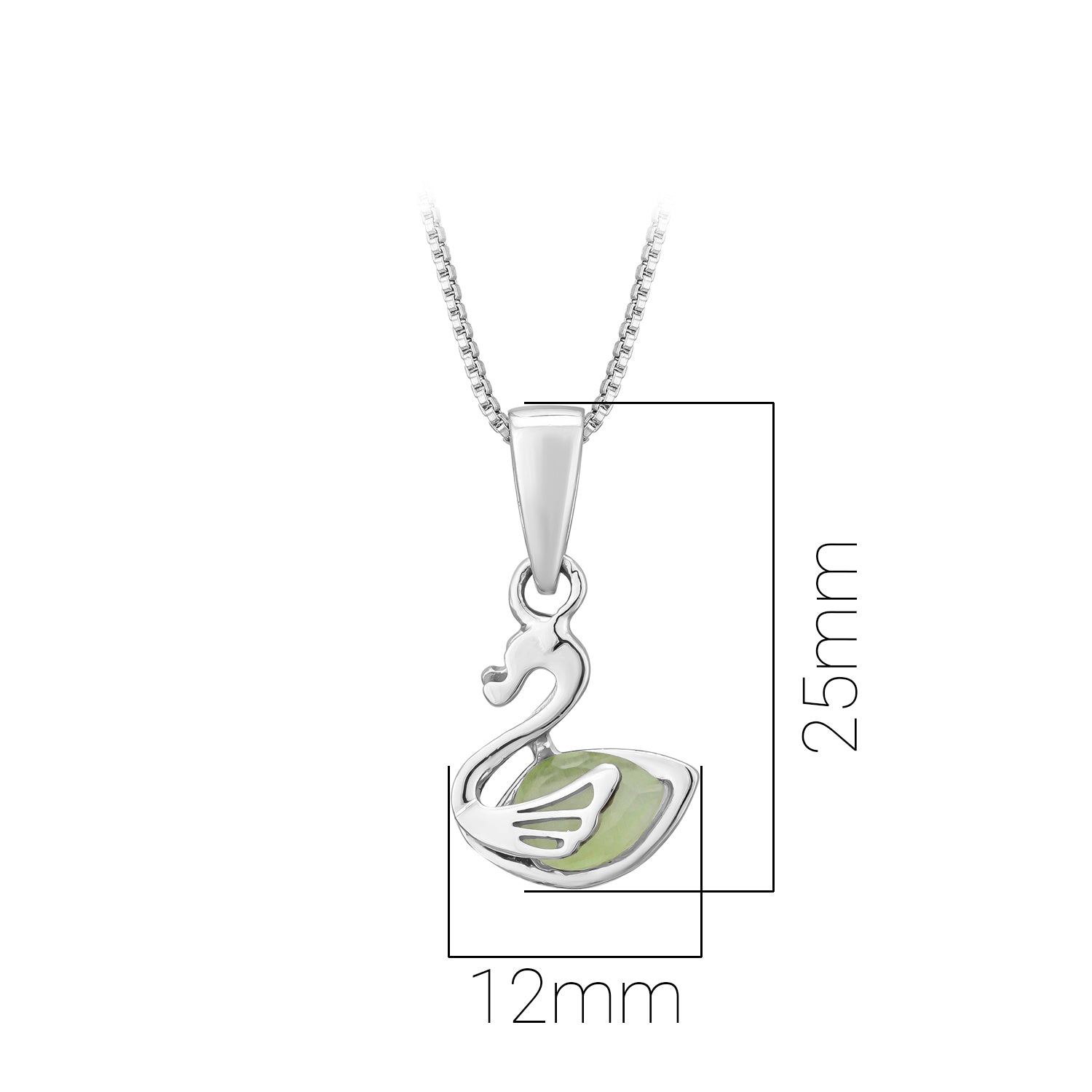 Pissara by Sukkhi Gleaming 925 Sterling Silver Pendant With Chain For Women And Girls|with Authenticity Certificate, 925 Stamp & 6 Months Warranty