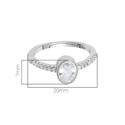 Pissara by Sukkhi Delicate 925 Sterling Silver Cubic Zirconia Finger Ring For Women And Girls|with Authenticity Certificate, 925 Stamp & 6 Months Warranty