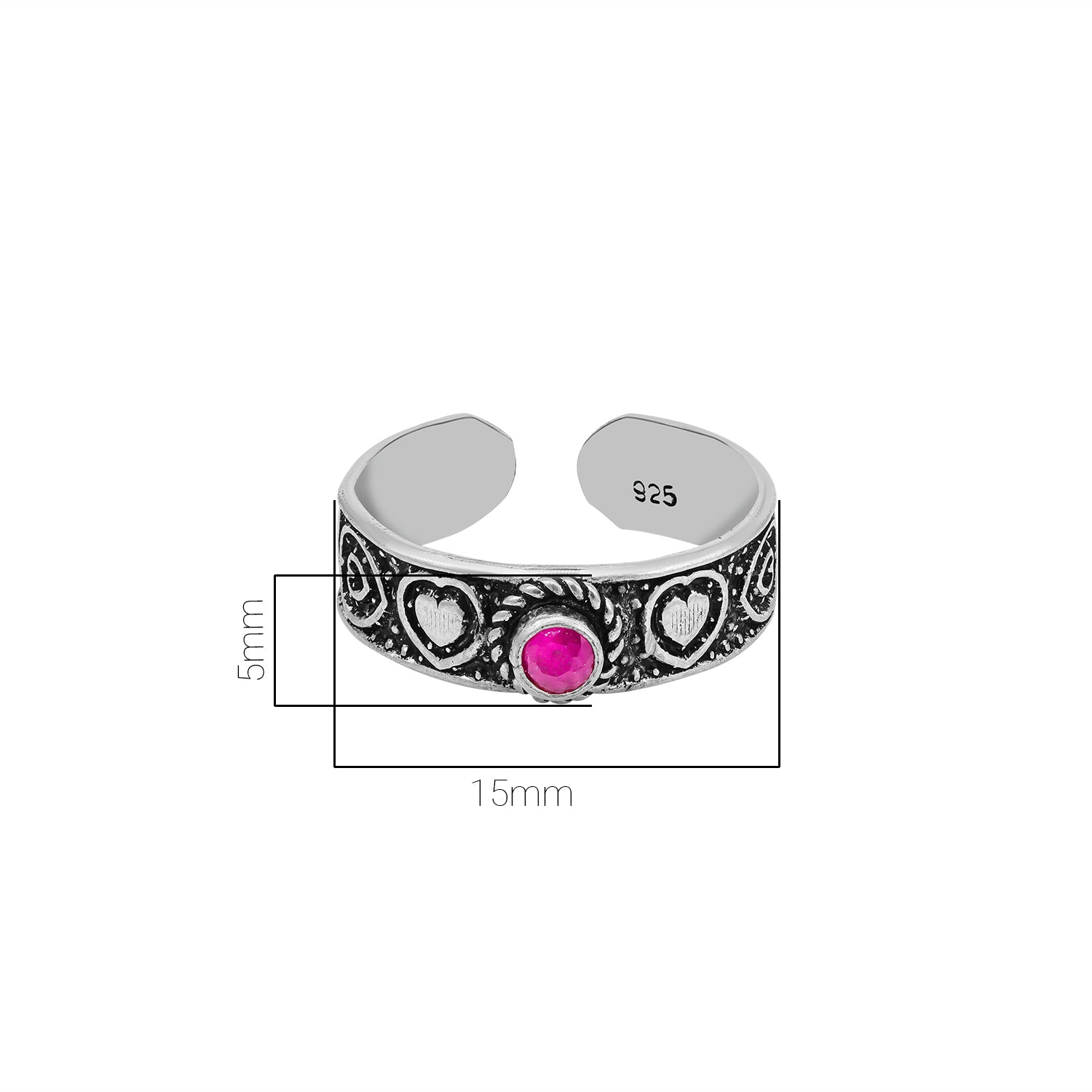 Pissara by Sukkhi Glorious 925 Sterling Silver Toe Rings For Women And Girls|with Authenticity Certificate, 925 Stamp & 6 Months Warranty