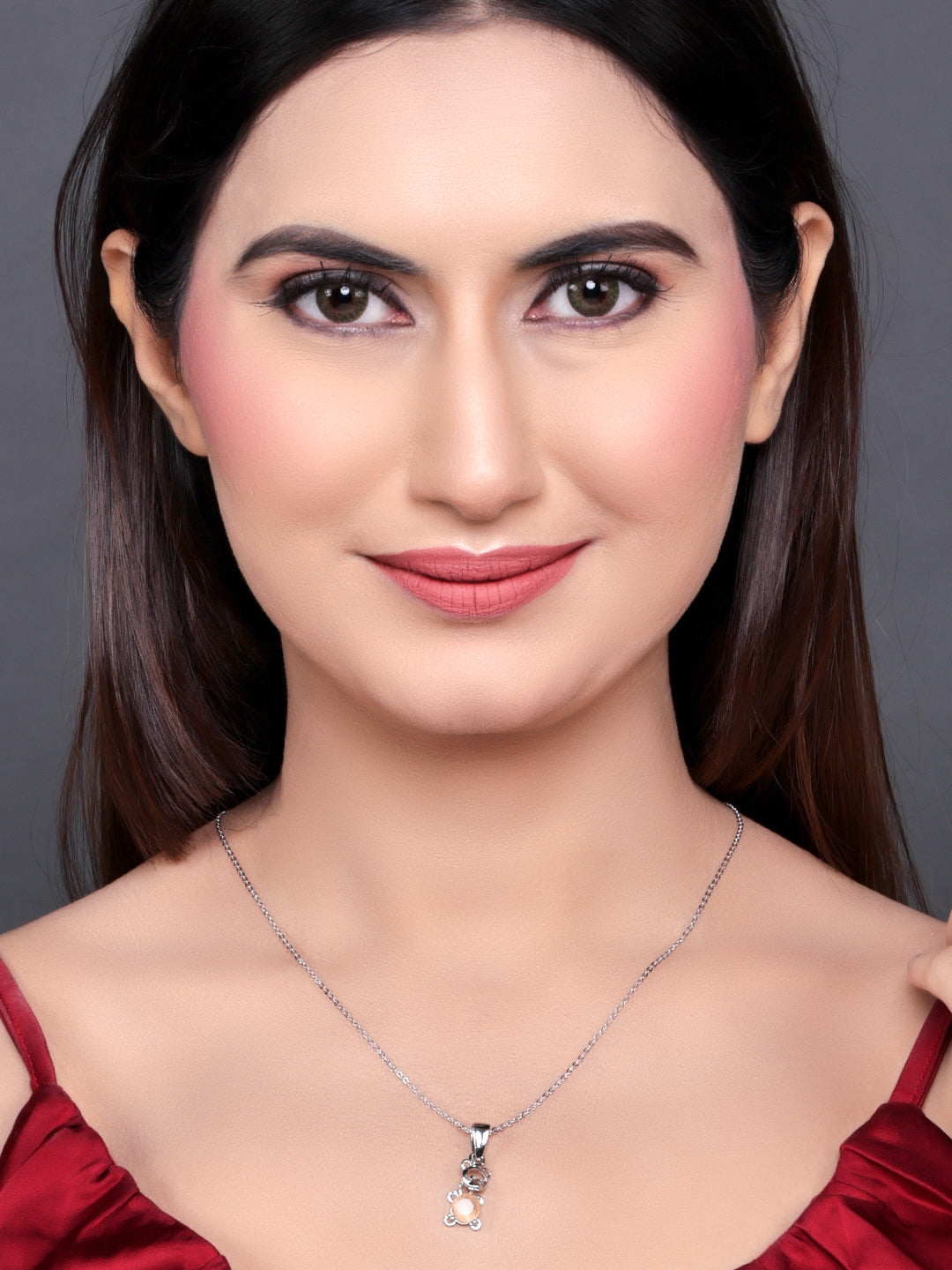 Pissara by Sukkhi Splendid 925 Sterling Silver Pendant With Chain For Women And Girls|with Authenticity Certificate, 925 Stamp & 6 Months Warranty