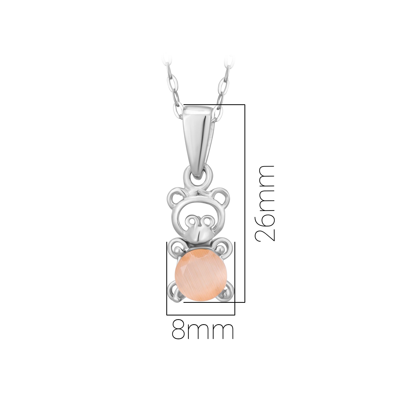 Pissara by Sukkhi Splendid 925 Sterling Silver Pendant With Chain For Women And Girls|with Authenticity Certificate, 925 Stamp & 6 Months Warranty