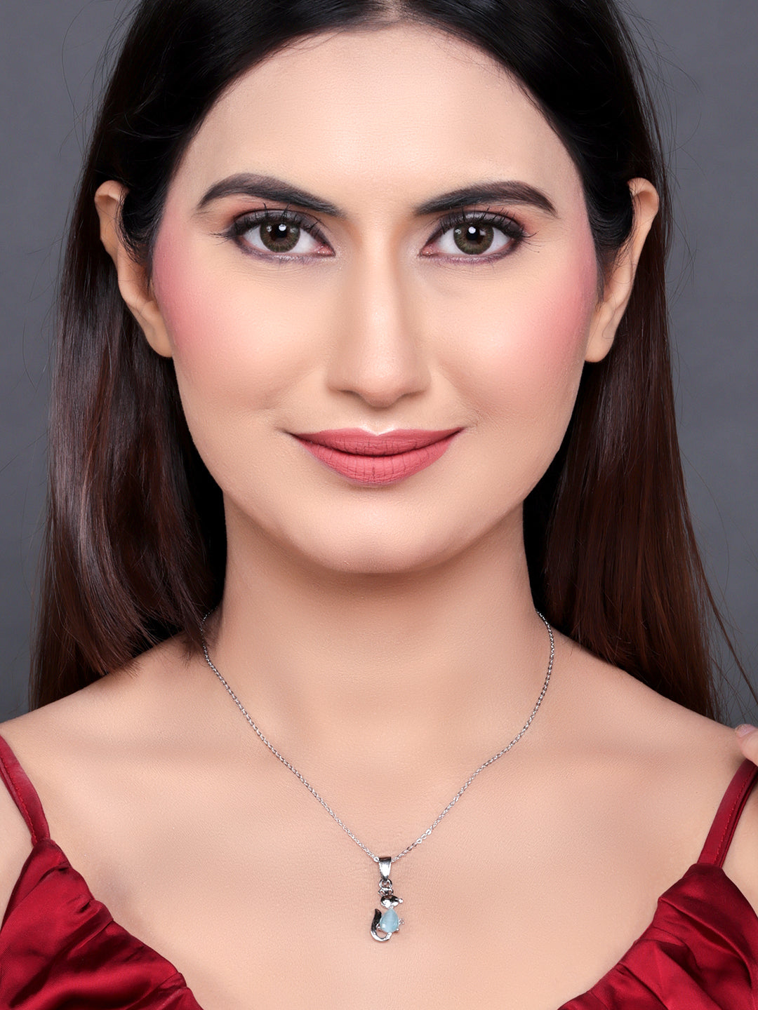 Pissara by Sukkhi Classic 925 Sterling Silver Pendant With Chain For Women And Girls|with Authenticity Certificate, 925 Stamp & 6 Months Warranty