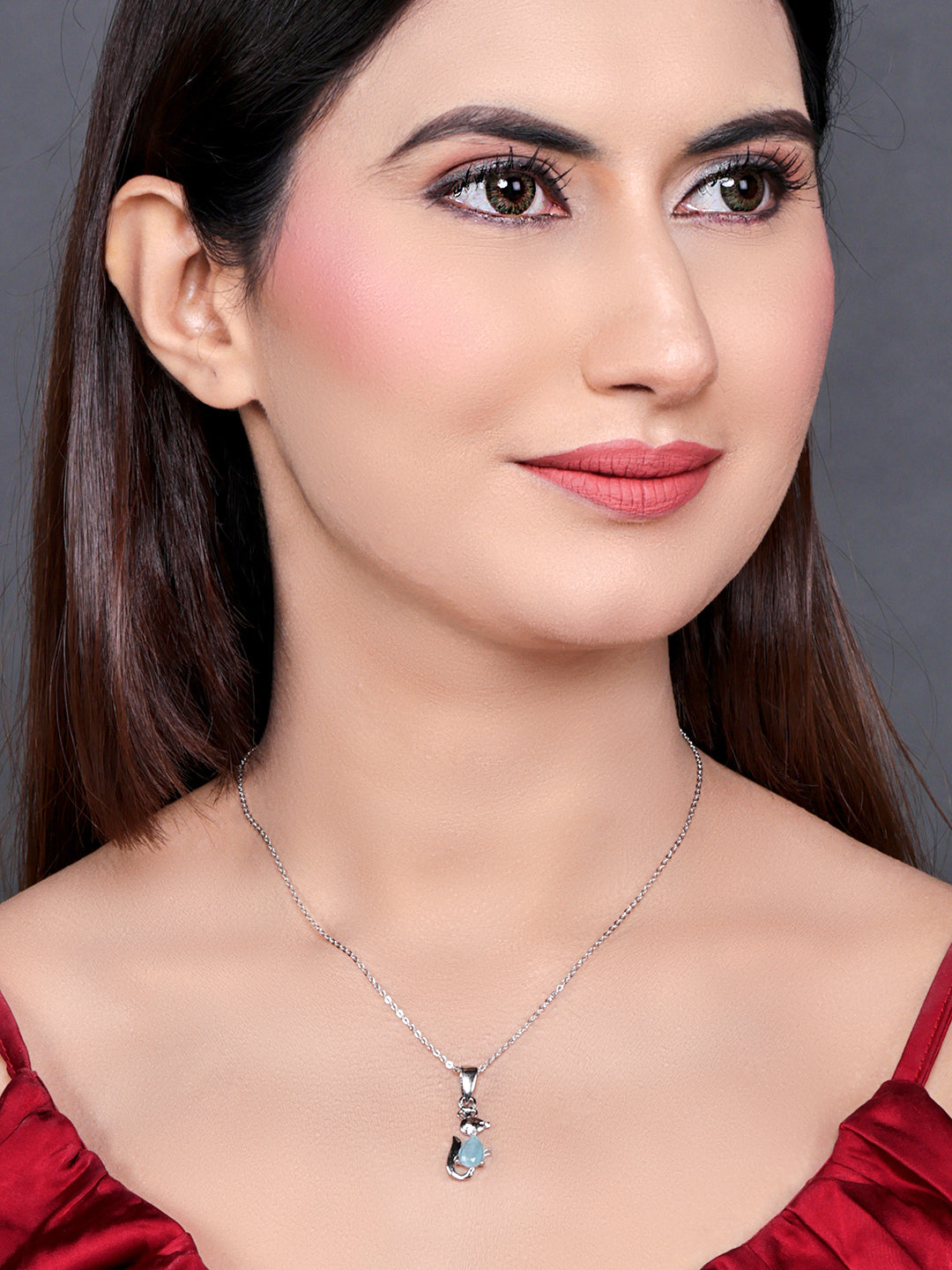 Pissara by Sukkhi Classic 925 Sterling Silver Pendant With Chain For Women And Girls|with Authenticity Certificate, 925 Stamp & 6 Months Warranty