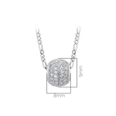 Pissara by Sukkhi Delightful 925 Sterling Silver Cubic Zirconia Pendant With Chain For Women And Girls|with Authenticity Certificate, 925 Stamp & 6 Months Warranty