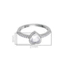 Pissara by Sukkhi Floral 925 Sterling Silver Cubic Zirconia Finger Ring For Women And Girls|with Authenticity Certificate, 925 Stamp & 6 Months Warranty