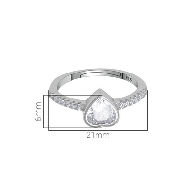 Pissara by Sukkhi Floral 925 Sterling Silver Cubic Zirconia Finger Ring For Women And Girls|with Authenticity Certificate, 925 Stamp & 6 Months Warranty