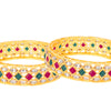 Sukkhi Graceful Gold Plated (Set of 2) Kundan Bangle For Women (B100515_2.8)