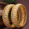 Sukkhi Sublime Gold Plated Traditional (Set of 2) Bangles For Women (B100518_2.4)