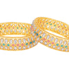 Sukkhi Sublime Gold Plated Traditional (Set of 2) Bangles For Women (B100518_2.4)