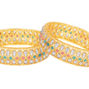 Sukkhi Sublime Gold Plated Traditional (Set of 2) Bangles For Women (B100518_2.6)