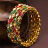 Sukkhi Elegant Gold Plated Kundan Bangle For Women (Set of 4) (B100542_2.4)