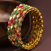 Sukkhi Elegant Gold Plated Kundan Bangle For Women (Set of 4) (B100542_2.6)