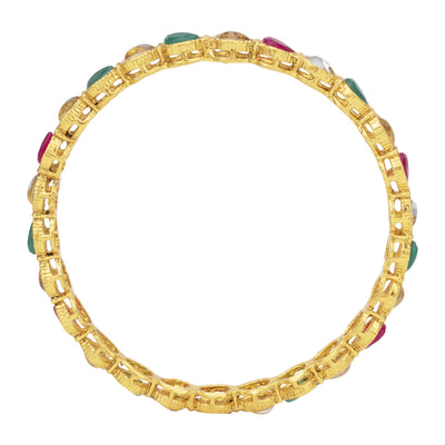 Sukkhi Elegant Gold Plated Kundan Bangle For Women (Set of 4) (B100542_2.6)